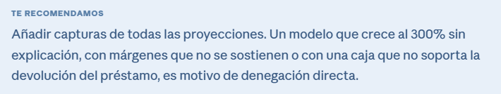 proyecciones financieras memoria ENISA
