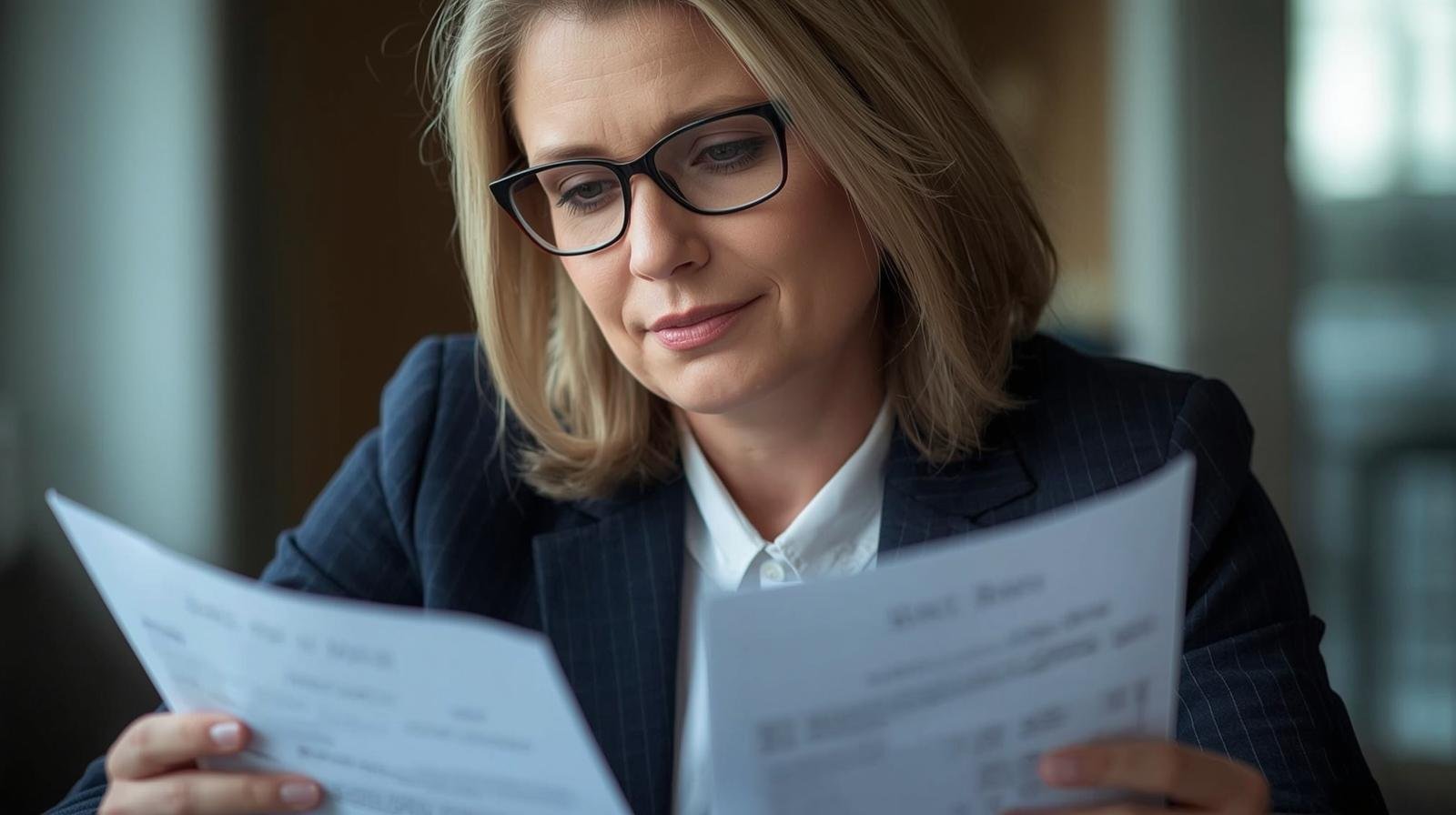 persona analizando fianzas